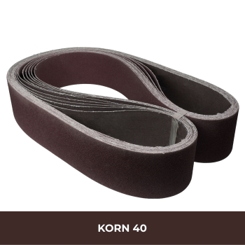 Schleifbänder 75x2000 mm Korn 40 Stahl und Holz